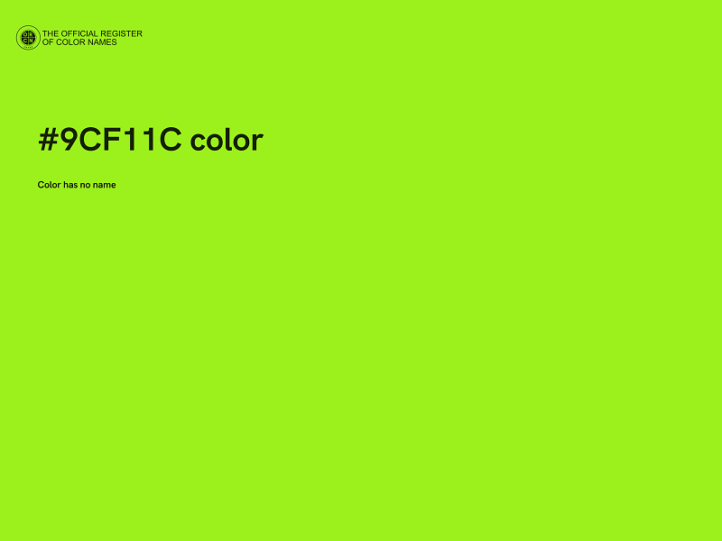 #9CF11C color image