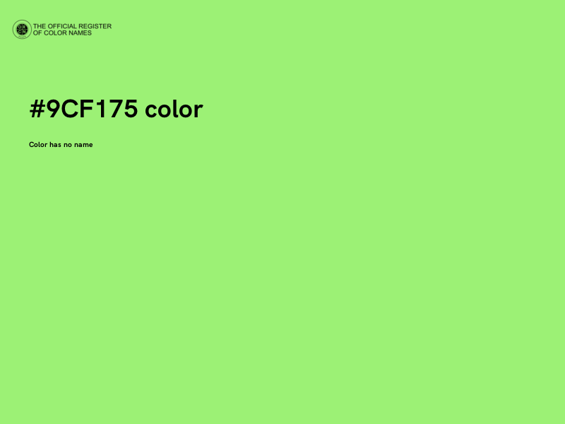 #9CF175 color image