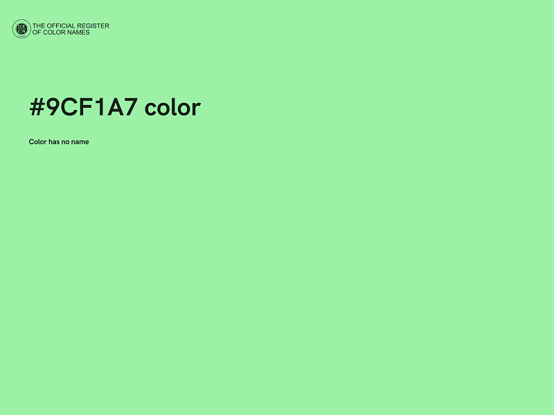 #9CF1A7 color image