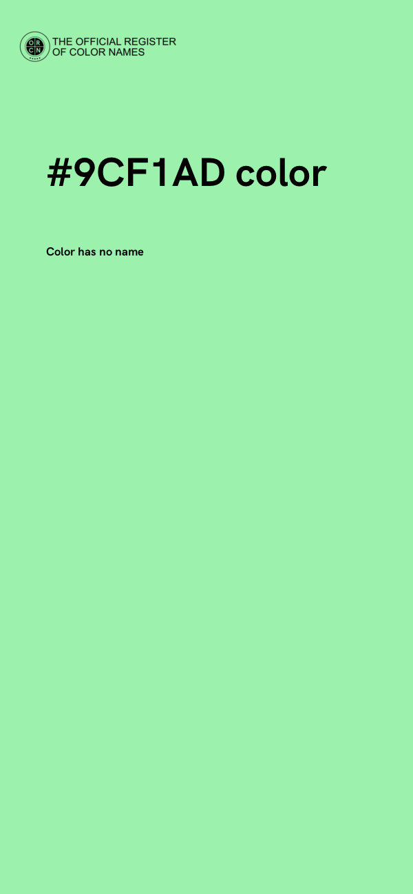 #9CF1AD color image
