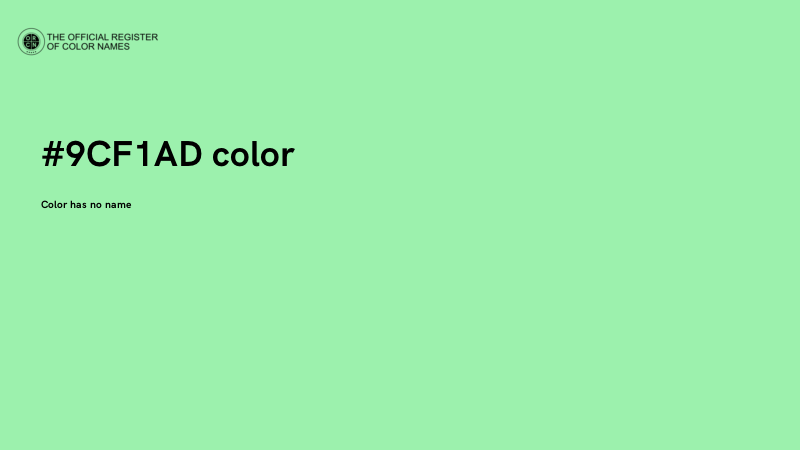 #9CF1AD color image