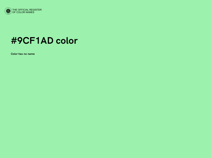 #9CF1AD color image