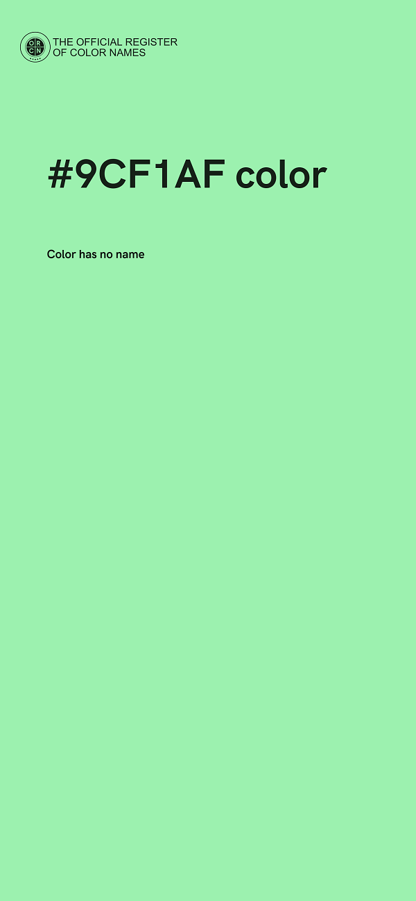 #9CF1AF color image