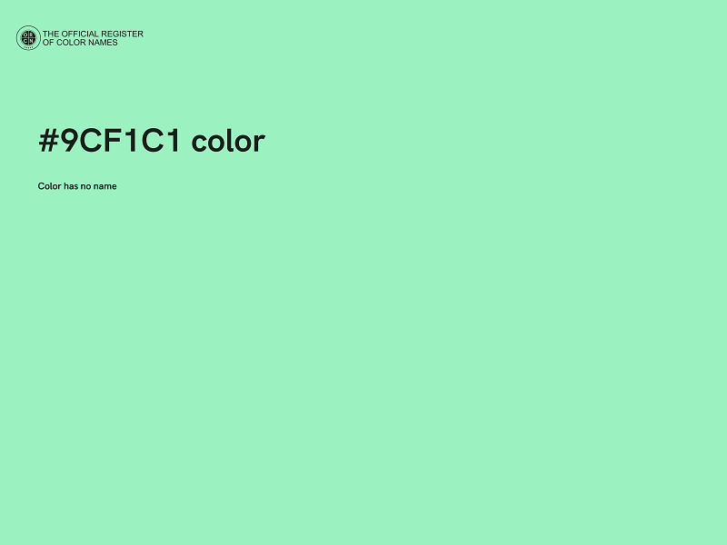 #9CF1C1 color image