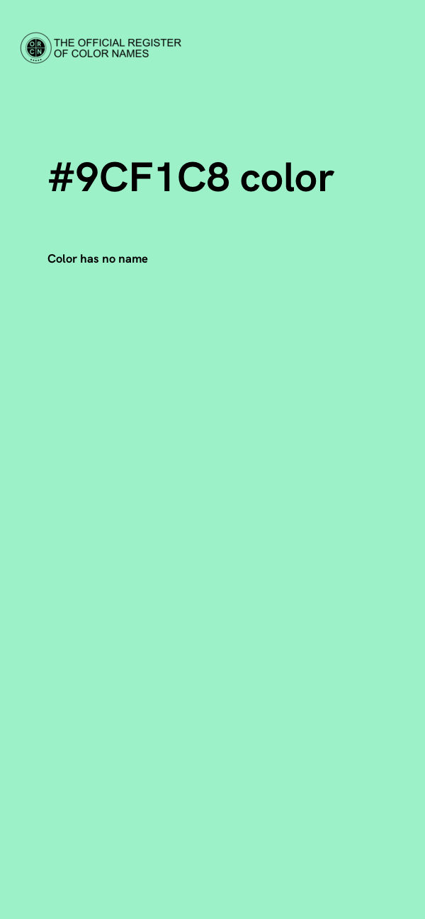 #9CF1C8 color image