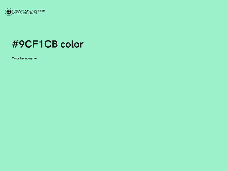 #9CF1CB color image