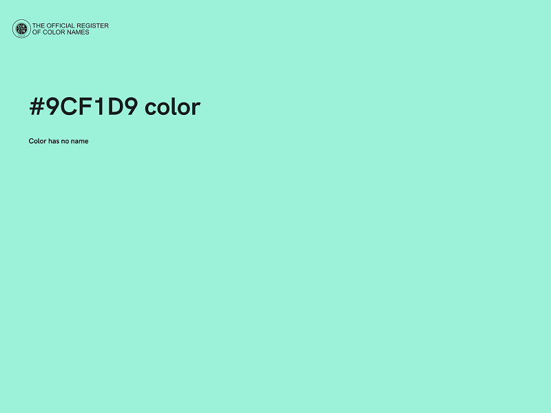 #9CF1D9 color image