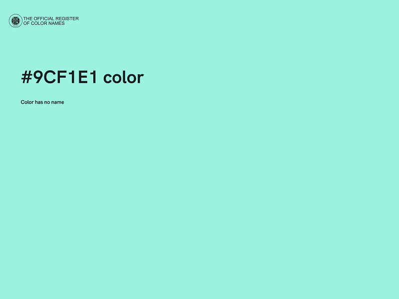 #9CF1E1 color image