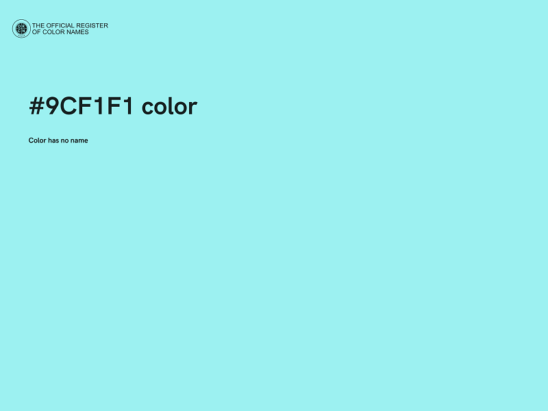 #9CF1F1 color image