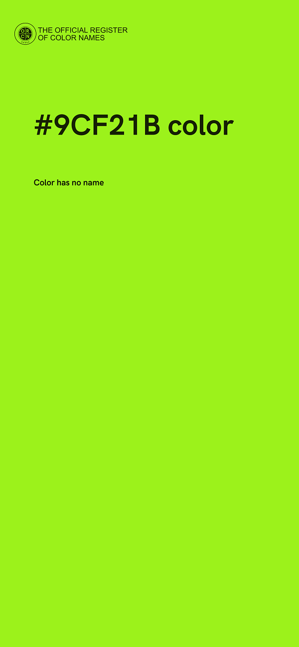#9CF21B color image