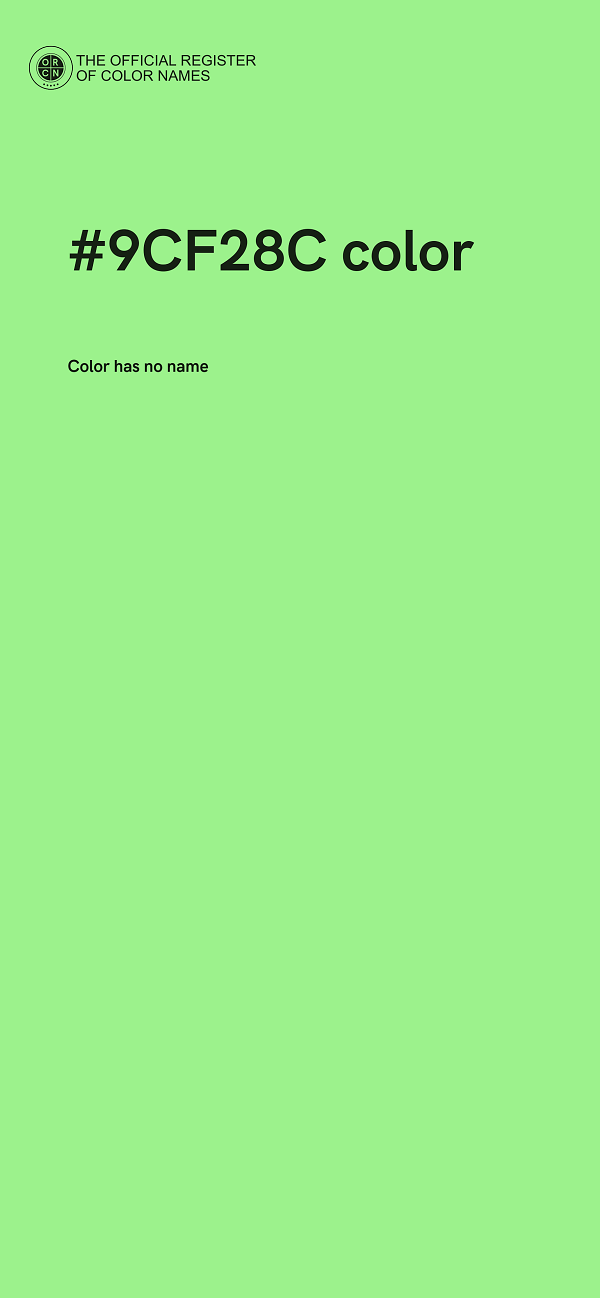 #9CF28C color image