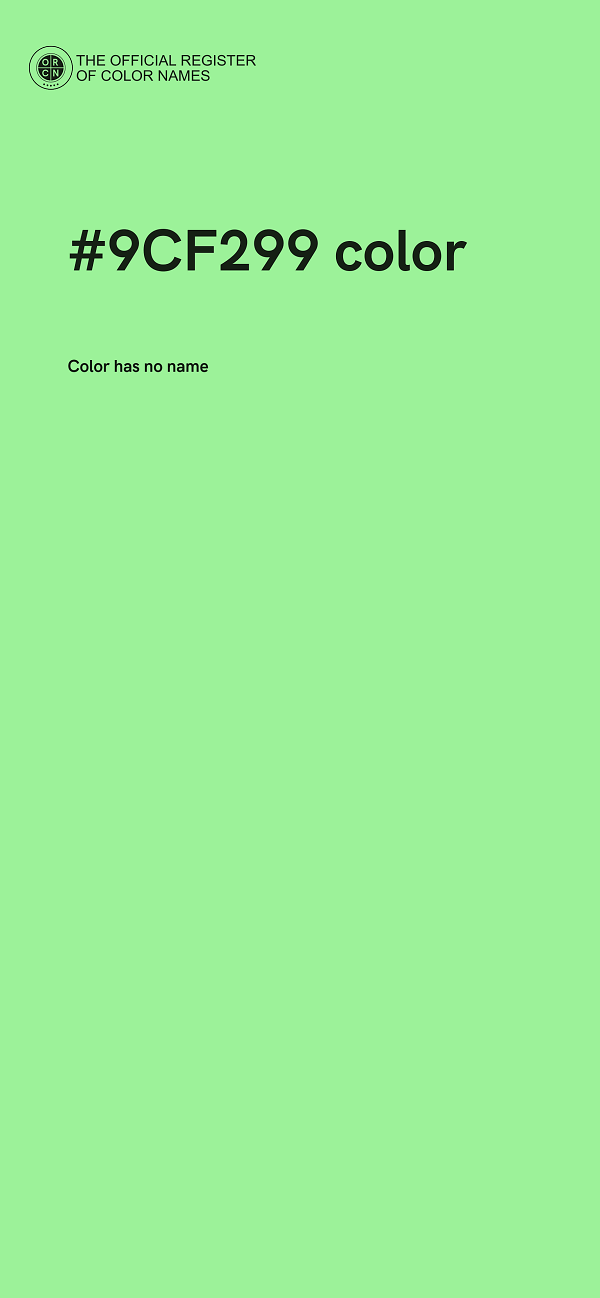 #9CF299 color image