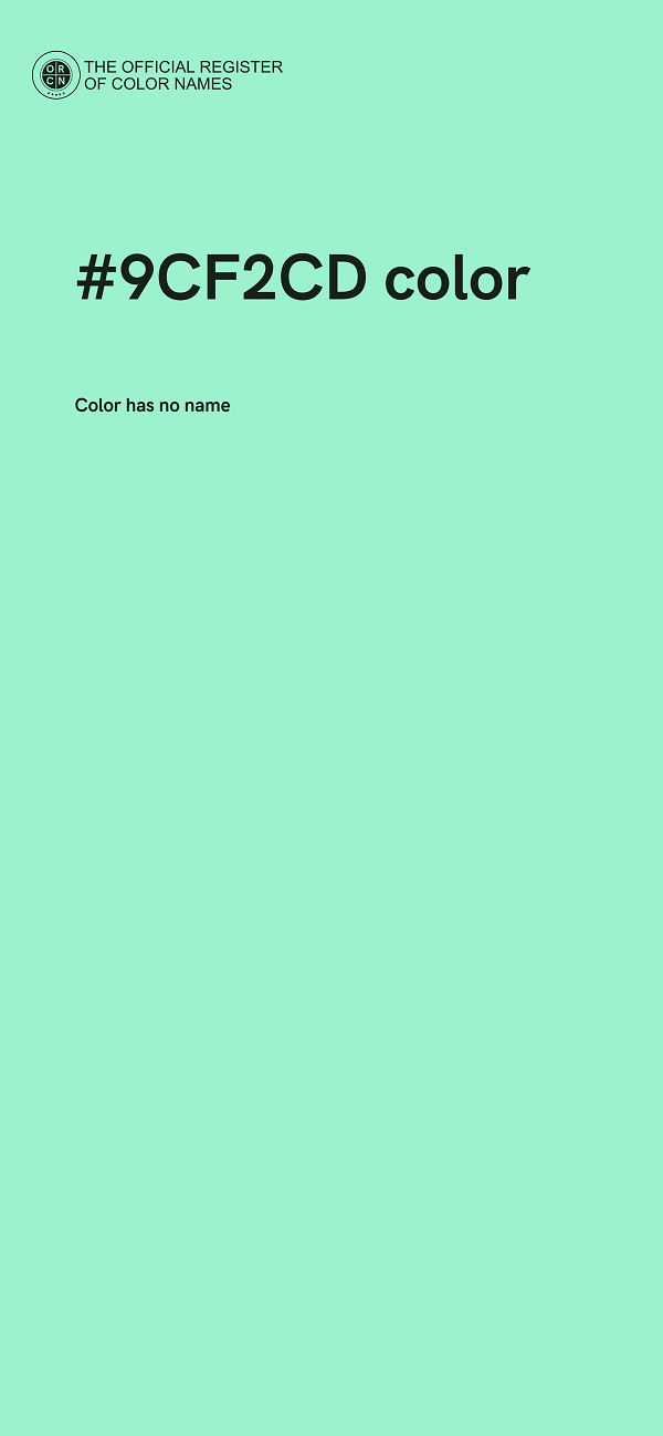 #9CF2CD color image
