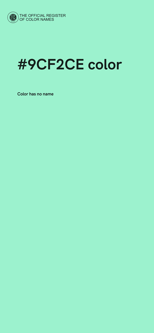 #9CF2CE color image