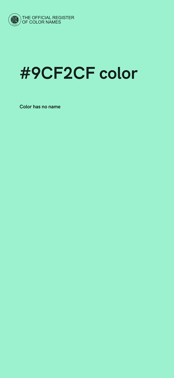 #9CF2CF color image
