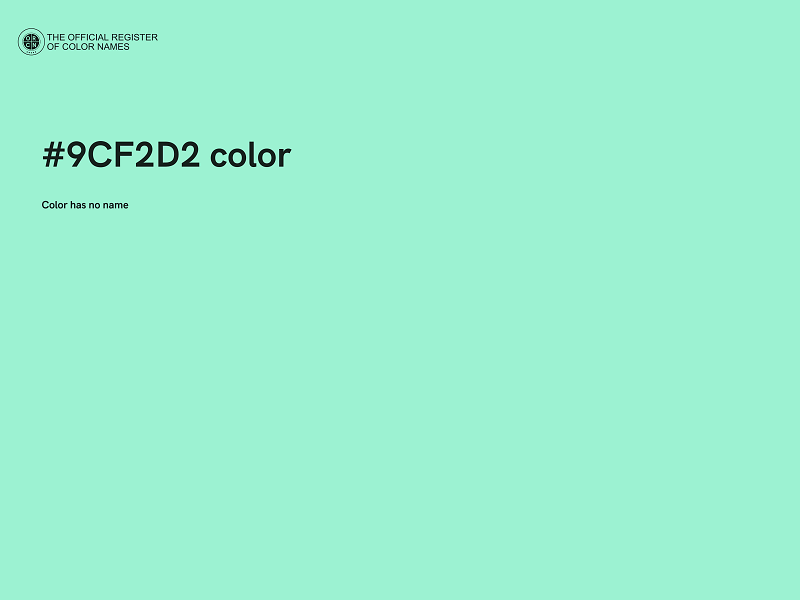 #9CF2D2 color image