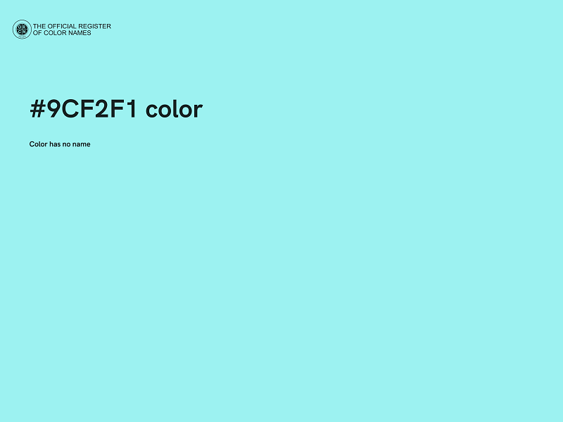 #9CF2F1 color image