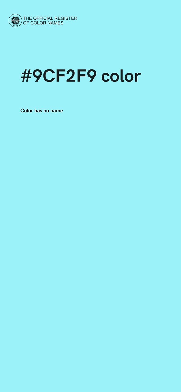 #9CF2F9 color image