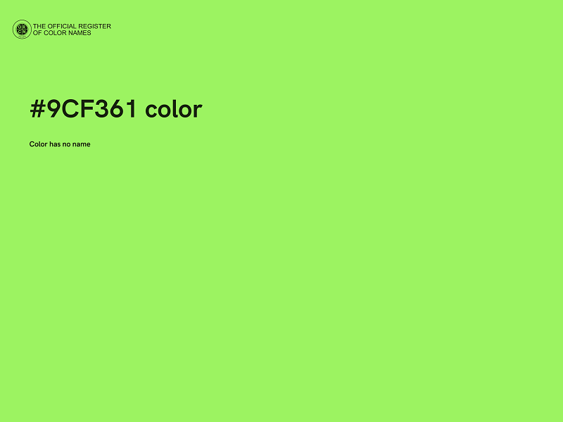 #9CF361 color image