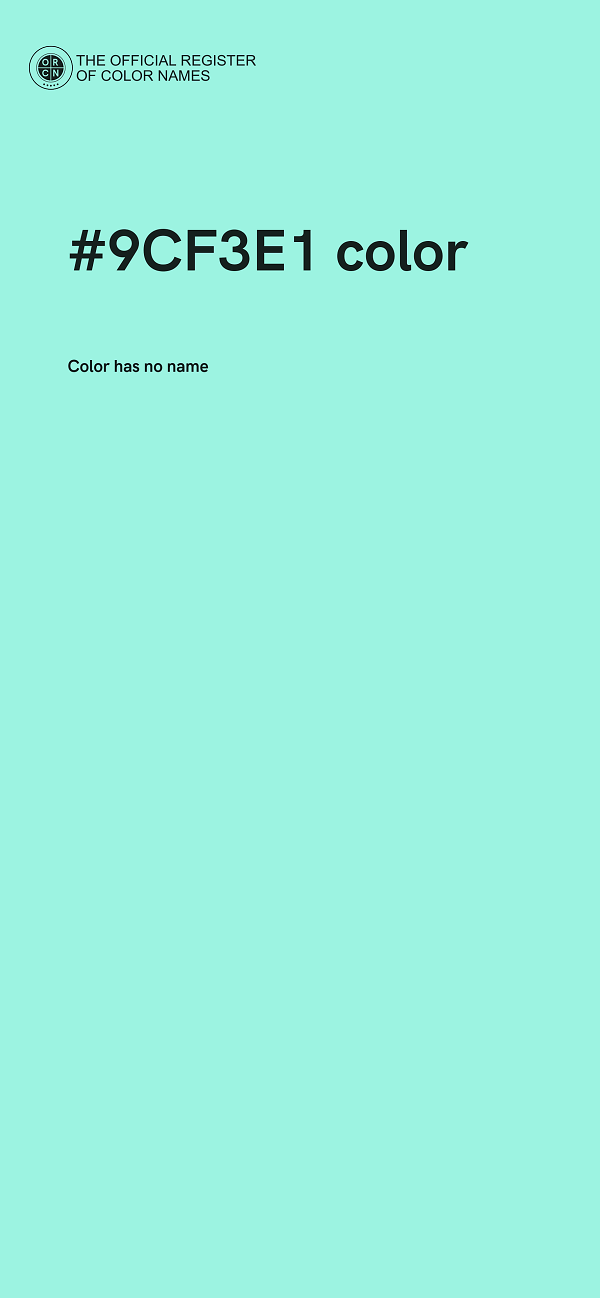 #9CF3E1 color image