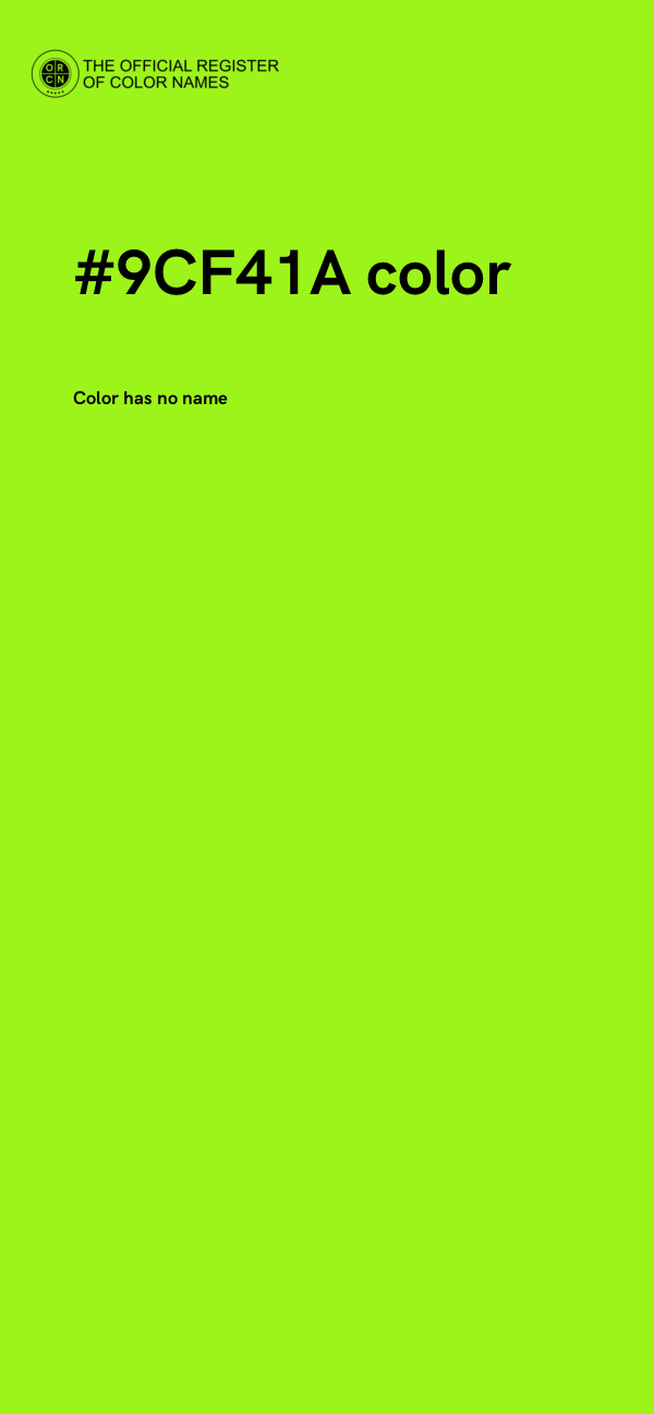 #9CF41A color image