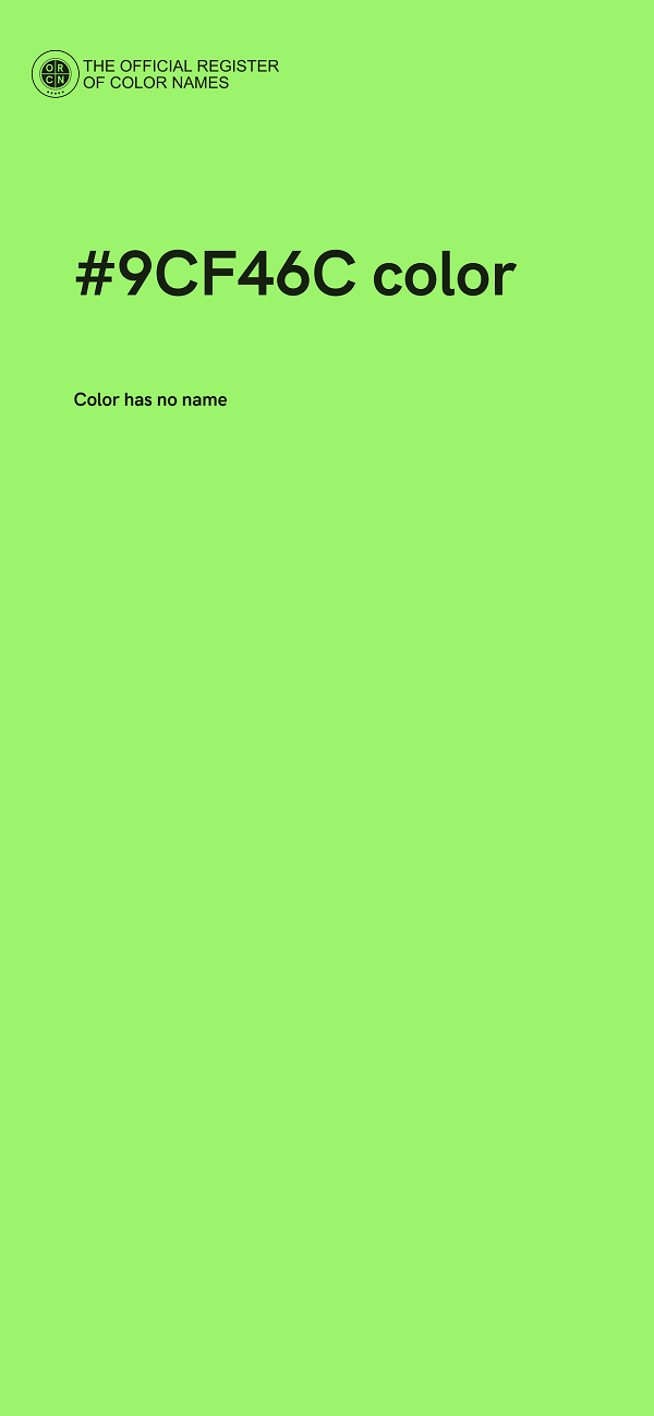 #9CF46C color image