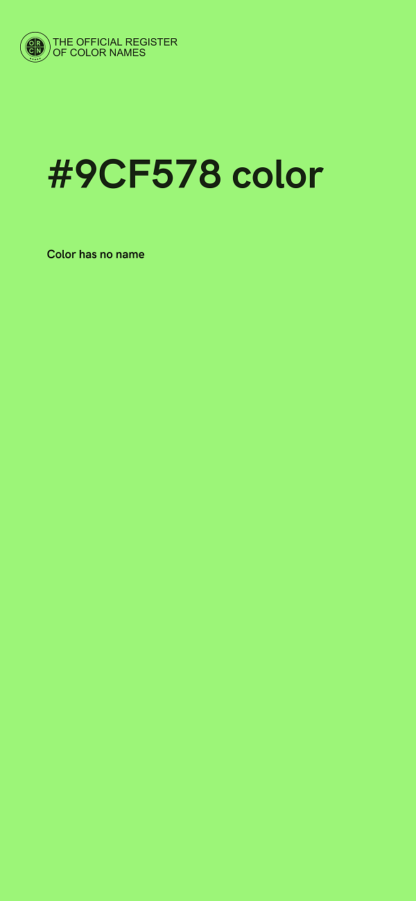 #9CF578 color image