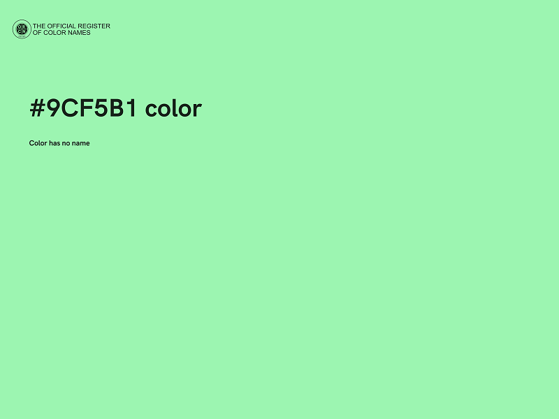 #9CF5B1 color image