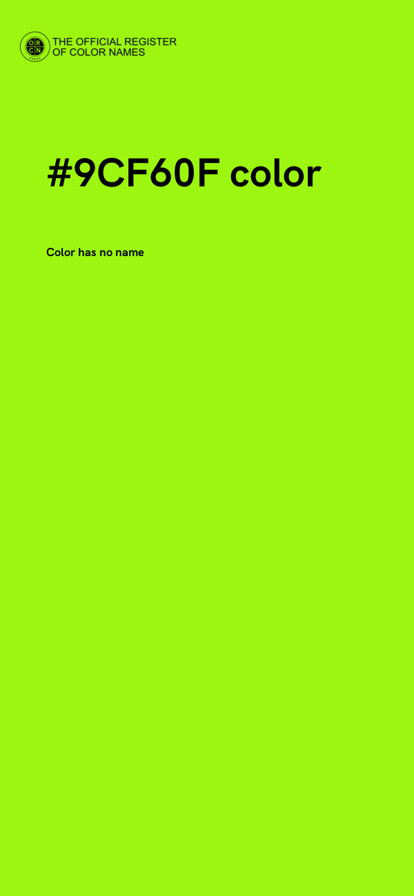 #9CF60F color image