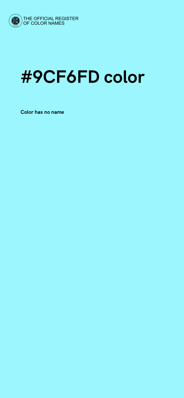 #9CF6FD color image