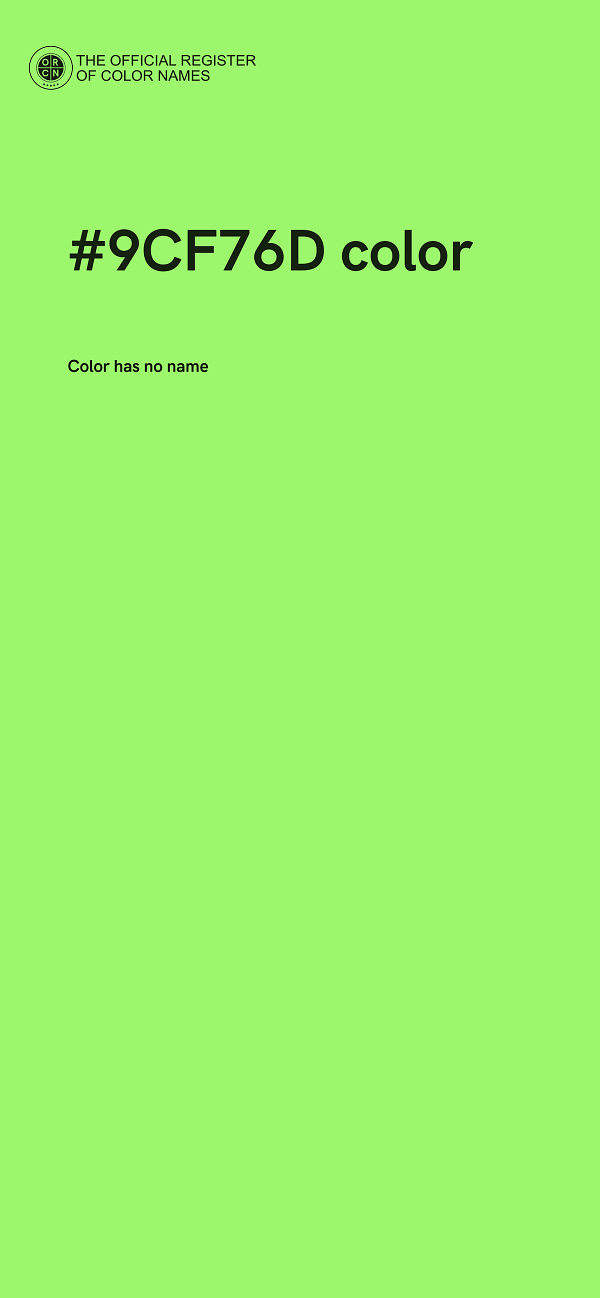 #9CF76D color image