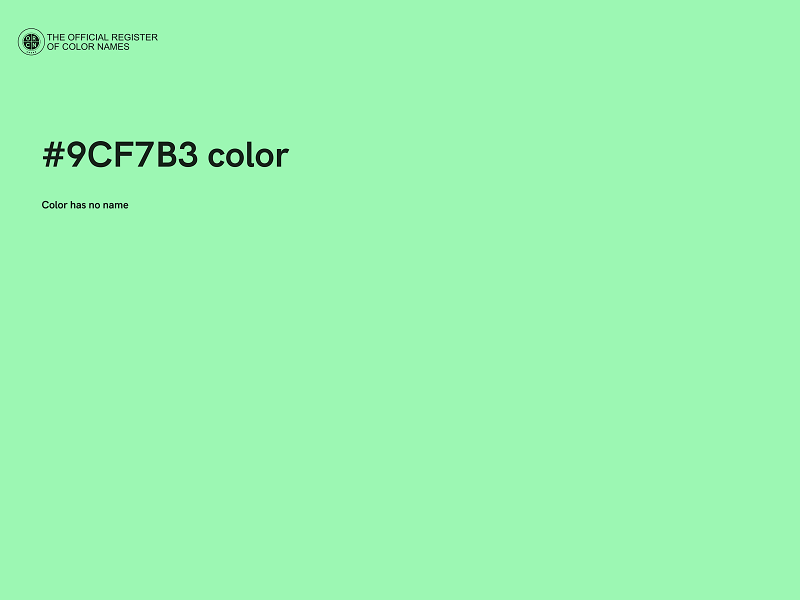 #9CF7B3 color image