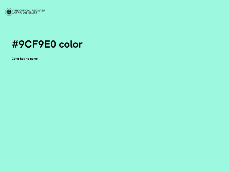 #9CF9E0 color image