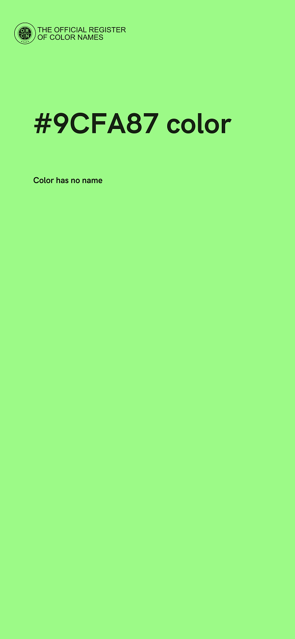 #9CFA87 color image