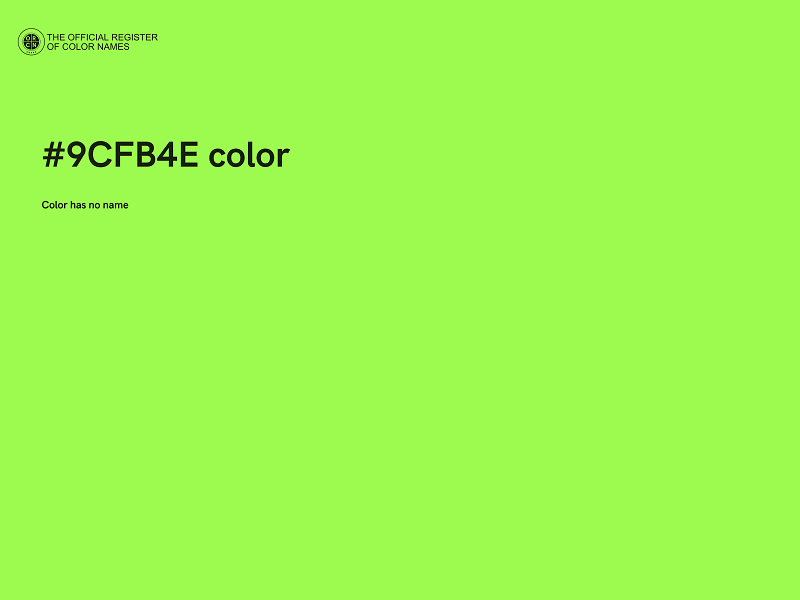#9CFB4E color image
