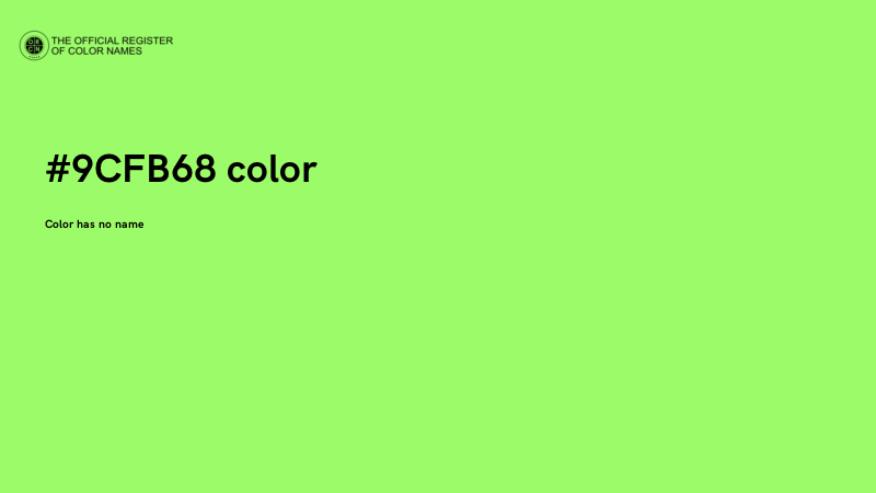 #9CFB68 color image