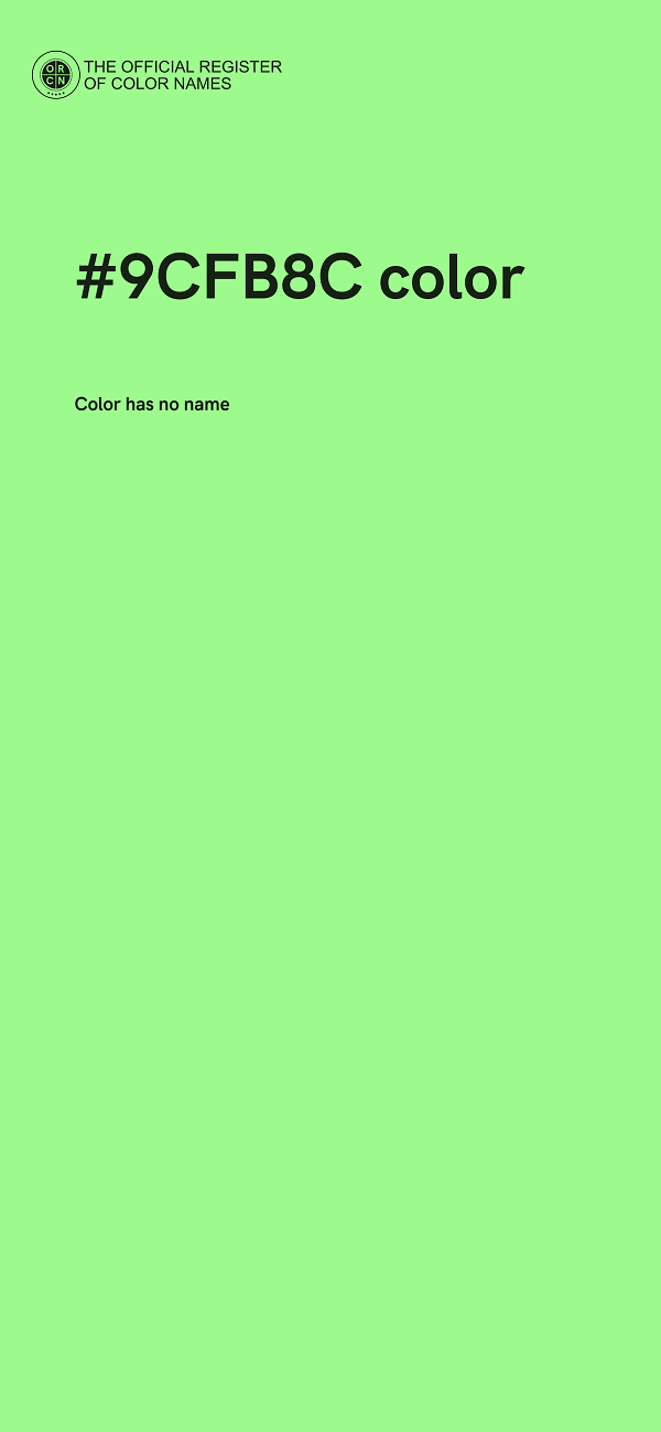 #9CFB8C color image