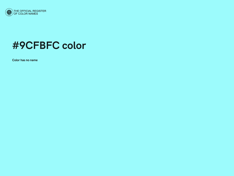 #9CFBFC color image