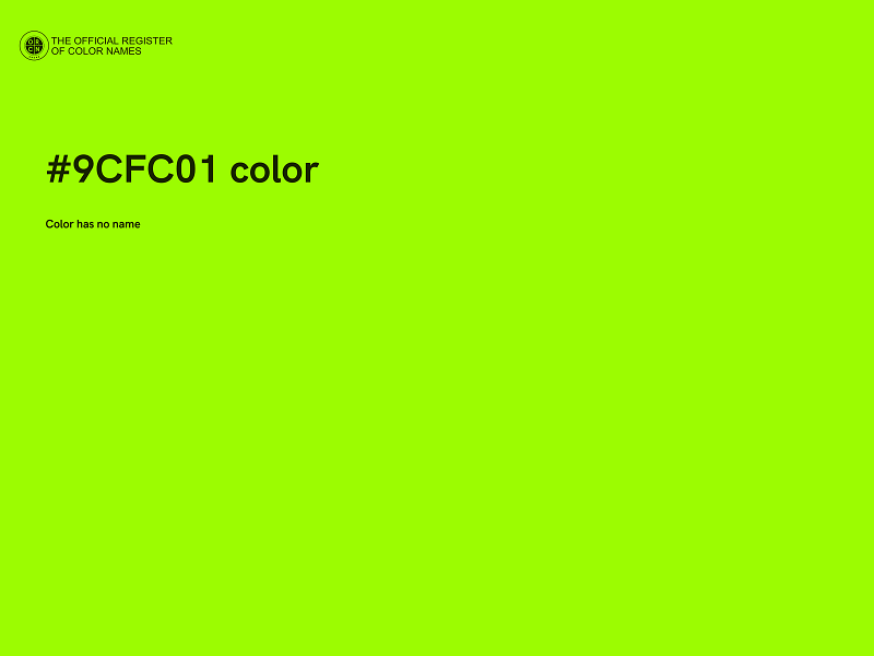 #9CFC01 color image