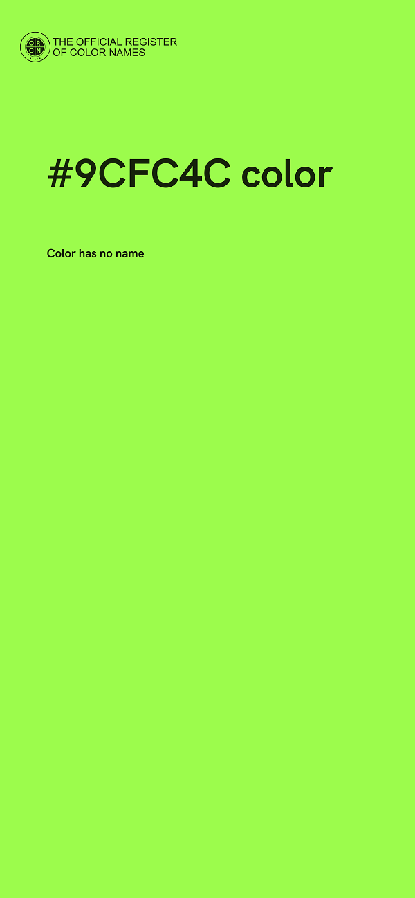 #9CFC4C color image
