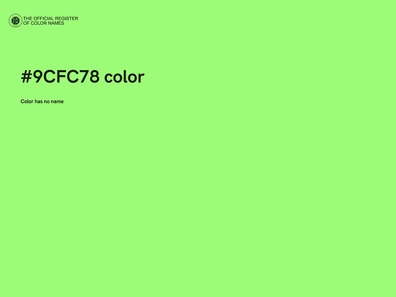 #9CFC78 color image