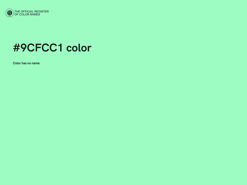 #9CFCC1 color image