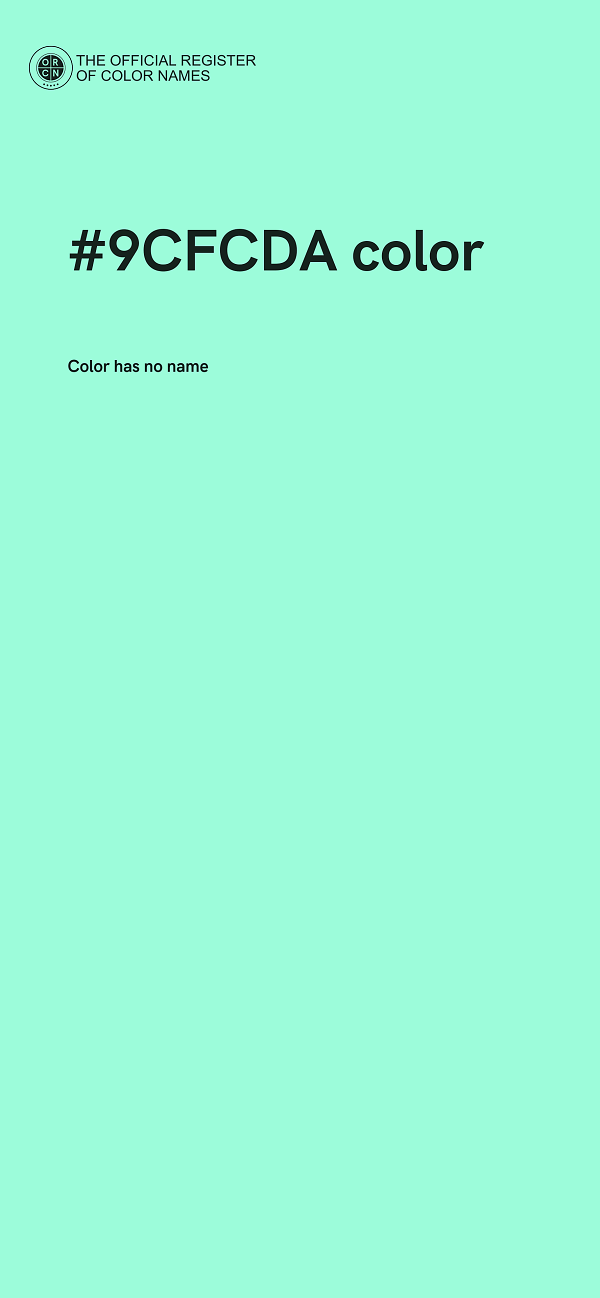 #9CFCDA color image