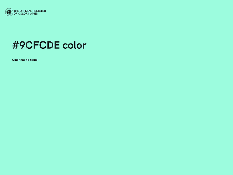 #9CFCDE color image