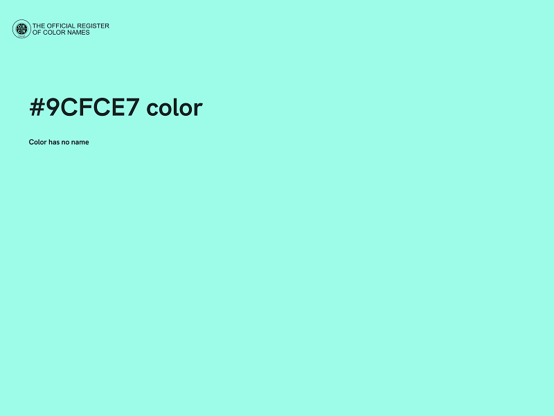 #9CFCE7 color image