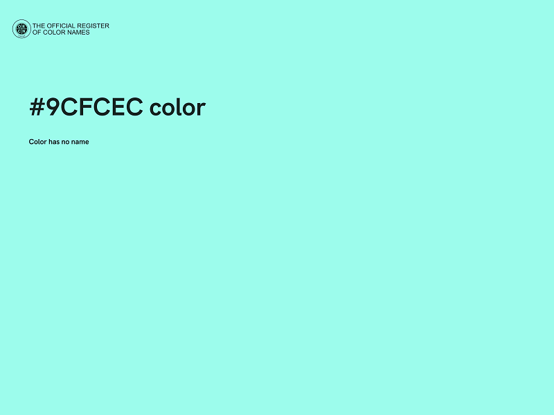 #9CFCEC color image