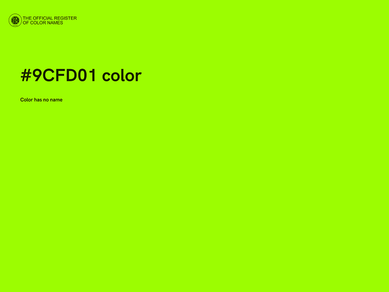 #9CFD01 color image