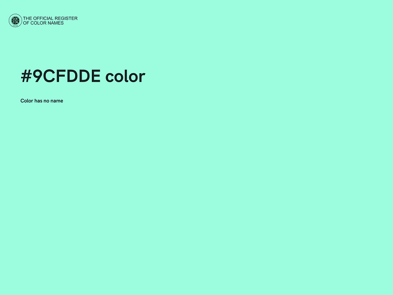 #9CFDDE color image