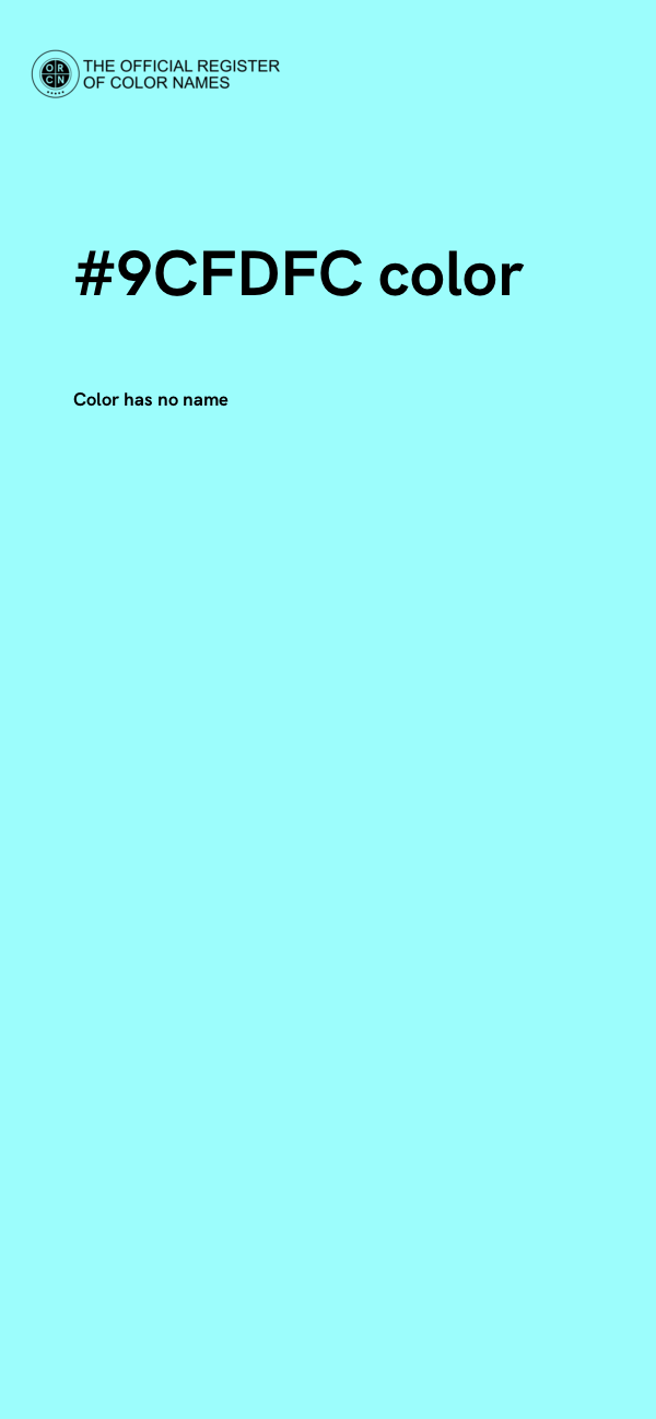 #9CFDFC color image