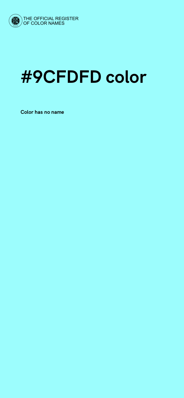 #9CFDFD color image